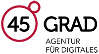 Logo: 45 Grad - Mediendesign GmbH